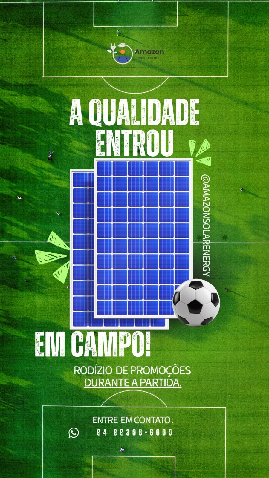 A qualidade entrou em campo — rodízio de promoções